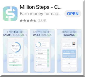 Million Steps新しいアプリのデザイン