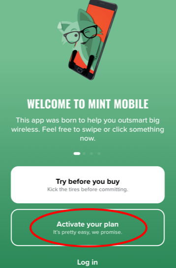Mint Mobileミントモバイルのアクティベート方法